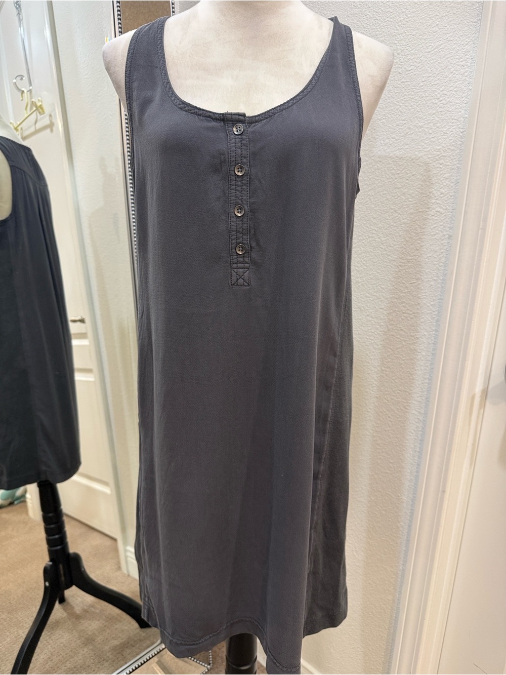 Splendid Dark Grey Sleeveless Shift Dress NWT